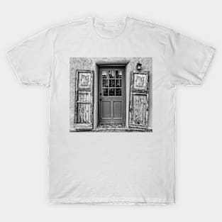 Santa Fe Turquois Door B+W T-Shirt